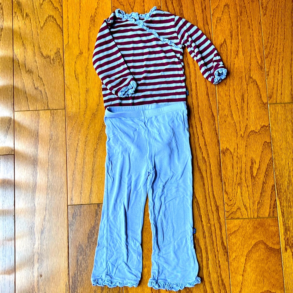 Kickee pants | long sleeve bodysuit with pants set.